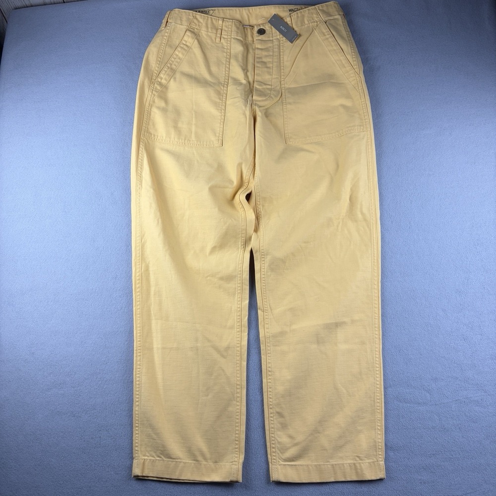 J.Crew Wallace & Barnes Men's Chino Pants Yellow 34x32 NWT